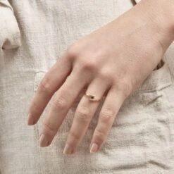 Bague Serti Couteau Or Jaune Saphir -Fanny Boutique B3DFJSB014 model0