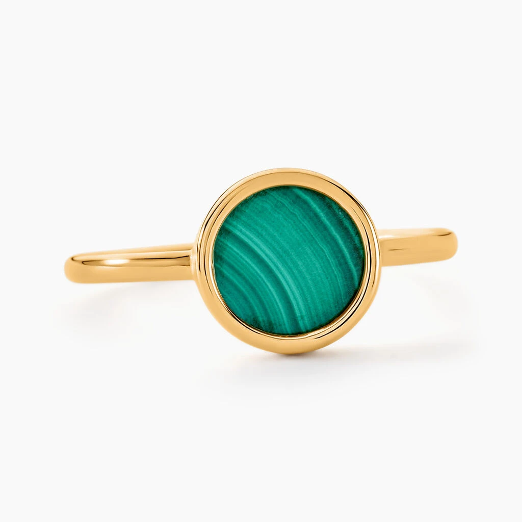 Bague Florica Or Jaune Malachite 3 Bague Florica Or Jaune Malachite