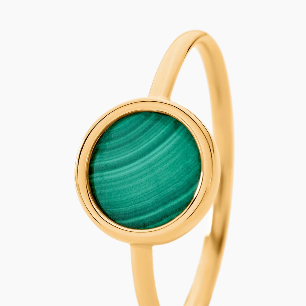 Bague Florica Or Jaune Malachite 4 Bague Florica Or Jaune Malachite – Image 2