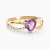 Bague Bertille Or Jaune Amethyste Et Oxyde De Zirconium -Fanny Boutique B3DFJYI344 master