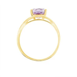 Bague Solitaire Armaelle Or Jaune Amethyste -Fanny Boutique B3DFJYI580 view2