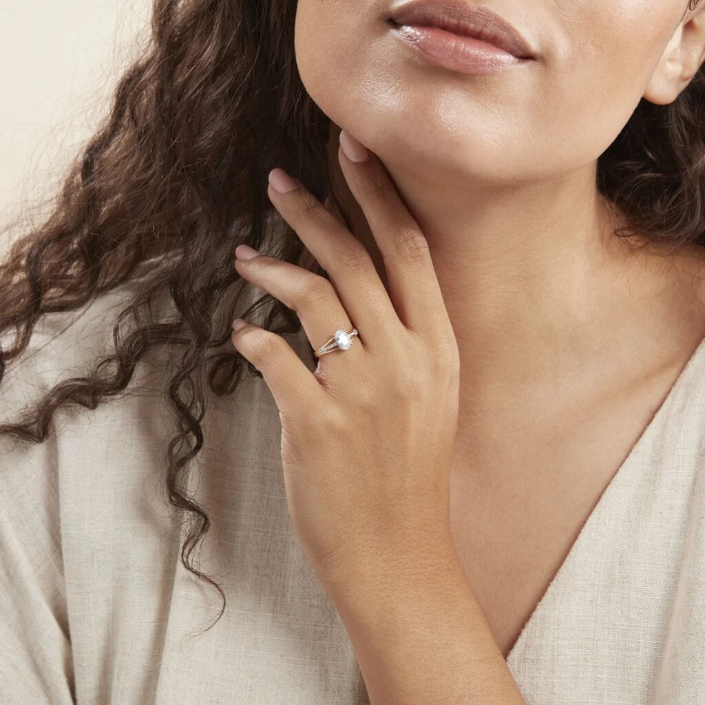 Bague Solitaire Fallon Or Jaune Oxyde De Zirconium 7 Bague Solitaire Fallon Or Jaune Oxyde De Zirconium – Image 5