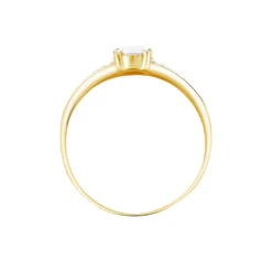 Bague Solitaire Fallon Or Jaune Oxyde De Zirconium 9 Bague Solitaire Fallon Or Jaune Oxyde De Zirconium -Fanny Boutique B3DFJZW07B view2