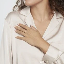 Solitaire Or Jaune Philys Oxyde De Zirconium -Fanny Boutique B3DFJZW0O7 model0