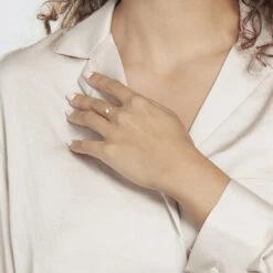 Solitaire Or Jaune Philys Oxyde De Zirconium -Fanny Boutique B3DFJZW0O7 model1