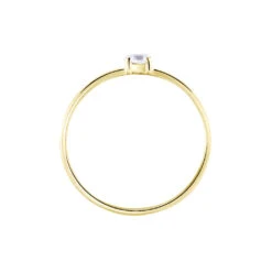 Solitaire Or Jaune Philys Oxyde De Zirconium -Fanny Boutique B3DFJZW0O7 view2