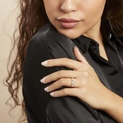 Bague Or Jaune Judita Oxyde De Zirconium -Fanny Boutique B3DFJZW0RM model0