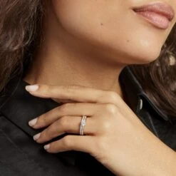 Bague Or Jaune Judita Oxyde De Zirconium -Fanny Boutique B3DFJZW0RM model1