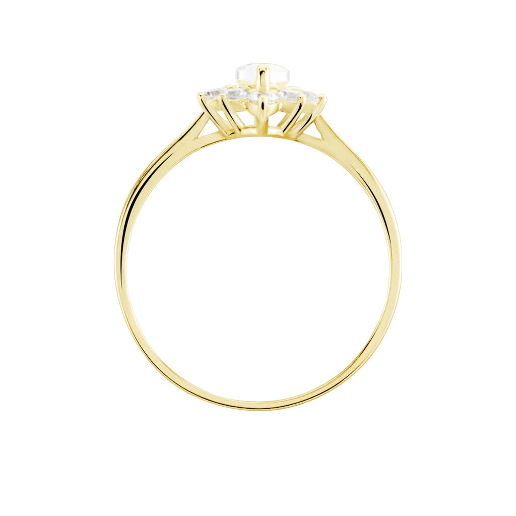 Bague Or Jaune Vladimira Oxyde De Zirconium 5 Bague Or Jaune Vladimira Oxyde De Zirconium – Image 3