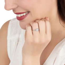 Bague Solitaire Armael Or Jaune Oxyde De Zirconium -Fanny Boutique B3DFJZW623 model0