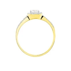 Bague Solitaire Armael Or Jaune Oxyde De Zirconium -Fanny Boutique B3DFJZW623 view2