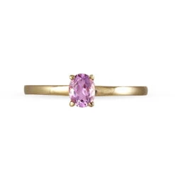 Bague Lily Or Rose Aigue Marine -Fanny Boutique B3DFRAB122 view2