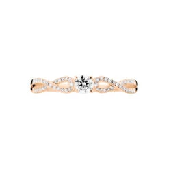 Bague Solitaire Livia Or Rose Diamant 8 Bague Solitaire Livia Or Rose Diamant -Fanny Boutique B3DFRDW1EK view1