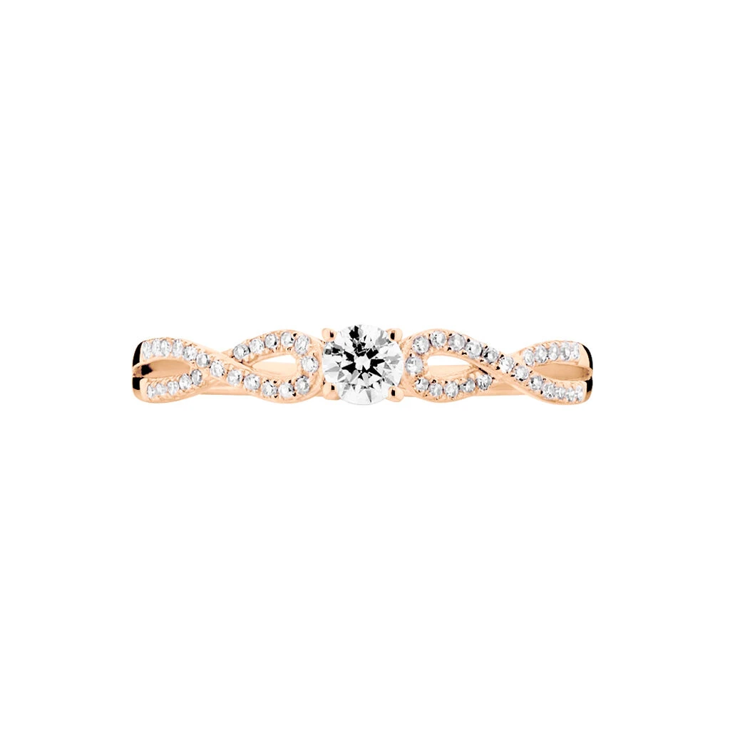 Bague Solitaire Livia Or Rose Diamant 4 Bague Solitaire Livia Or Rose Diamant – Image 2