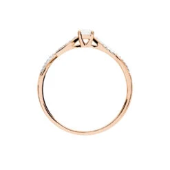 Bague Solitaire Livia Or Rose Diamant 9 Bague Solitaire Livia Or Rose Diamant -Fanny Boutique B3DFRDW1EK view2