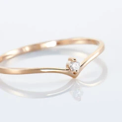 Bague Maye Or Rose Diamant -Fanny Boutique B3DFRDW31S view3