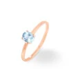 Bague Lily Or Rose Topaze