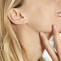 Boucles D'oreilles Puces Or Jaune Gontranie -Fanny Boutique B3OF2W0389 model0