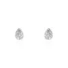 Boucles D'oreilles Puces Nevena Or Blanc Diamant