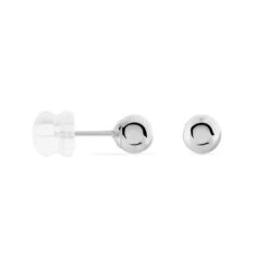 Boucles D'oreilles Puces Fidelia Boule Or Blanc -Fanny Boutique B3OFBW0133 view1