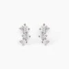 Boucles D'oreilles Puces Kyoto Or Blanc Oxyde De Zirconium -Fanny Boutique B3OFBZW294 master