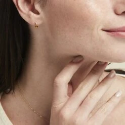 Boucles D'oreilles Puces Or Jaune Clothilde -Fanny Boutique B3OFJAJ002 model0