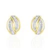 Boucles D'oreilles Puces Enora Or Jaune Diamant