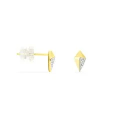 Boucles D'oreilles Puces Lizia Or Jaune Diamant -Fanny Boutique B3OFJDW448 view1