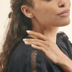 Boucles D'oreilles Puces Fidelia Or Jaune Diamant -Fanny Boutique B3OFJDW509 model0