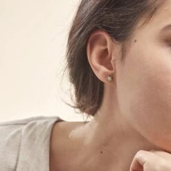 Boucles D'oreilles Puces Elais Etoile 0 Or Jaune Strass -Fanny Boutique B3OFJPW292 model0