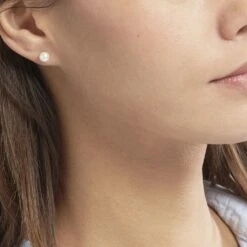 Boucles D'oreilles Puces Suki Or Jaune Perle De Culture -Fanny Boutique B3OFJU2329 model0