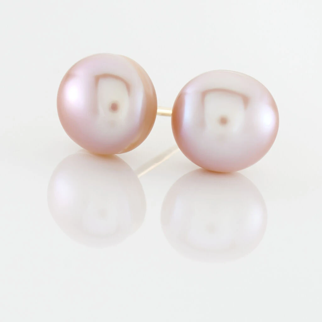 Boucles D'oreilles Puces Ursulina Or Jaune Perle De Culture 5 Boucles D'oreilles Puces Ursulina Or Jaune Perle De Culture – Image 3