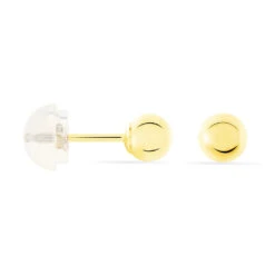 Boucles D'oreilles Puces Fidelia Boule Or Jaune -Fanny Boutique B3OFJW0057 view1