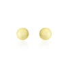 Boucles D'oreilles Puces Fidelia Boule Sablee Or Jaune