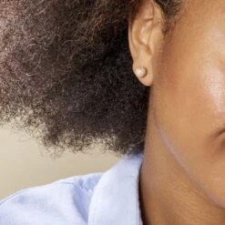 Boucles D'oreilles Puces Fidelia Boule Sablee Or Jaune 10 Boucles D'oreilles Puces Fidelia Boule Sablee Or Jaune -Fanny Boutique B3OFJW007T model0