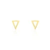 Boucles D'oreilles Puces Anne-berengere Triangle Or Jaune