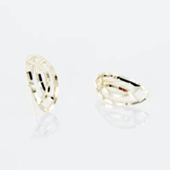 Boucles D'oreilles Puces Elodile Ovale Or Jaune 8 Boucles D'oreilles Puces Elodile Ovale Or Jaune -Fanny Boutique B3OFJW0786 view2