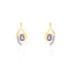 Boucles D'oreilles Sagesse Or Jaune Amethyste Oxyde -Fanny Boutique B3OFJYI187 master