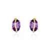 Boucles D'oreilles Puces Or Jaune Prudencia Améthystes -Fanny Boutique B3OFJYI188 master