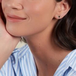 Boucles D'oreilles Puces Seymour Or Jaune Oxyde De Zirconium -Fanny Boutique B3OFJZW505 model0