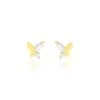 Boucles D'oreilles Puces Evaelle Papillon Or Jaune Oxyde De Zirconium -Fanny Boutique B3OFJZW583 master