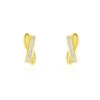 Boucles D'oreilles Puces Grebera Or Jaune Oxyde
