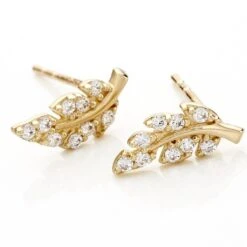 Boucles D'oreilles Puces Iuliana Or Jaune Oxyde De Zirconium -Fanny Boutique B3OFJZW977 view2