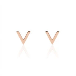 Boucles D'oreilles Puces Celene Or Rose