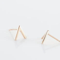 Boucles D'oreilles Puces Celene Or Rose -Fanny Boutique B3OFRW0053 view2