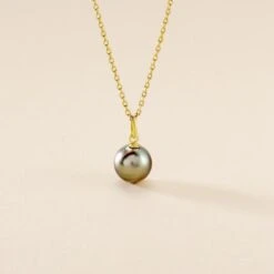Pendentif Syana Or Jaune Perle De Culture De Tahiti 9 Pendentif Syana Or Jaune Perle De Culture De Tahiti -Fanny Boutique B3PFJHH003 view2