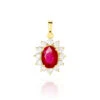 Pendentif Vladimir Or Jaune Rubis Et Diamant -Fanny Boutique B3PFJRR011 master
