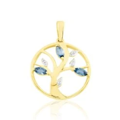 Pendentif Or Jaune Godolieba Topazes