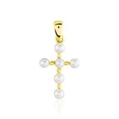 Pendentif Giacinto Or Jaune Perle De Culture