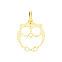Pendentif Ilies Hibou Or Jaune
